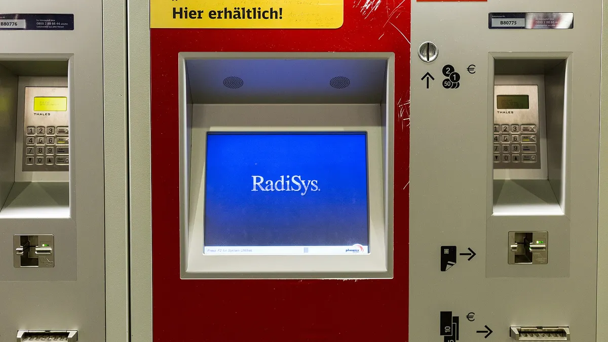 A German railway ticket machine hit by WannaCry in May 2017