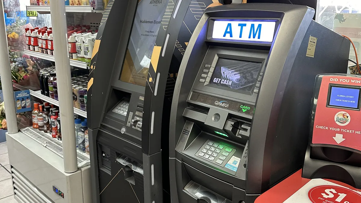 Bitcoin ATM installed at a gas station in Miami