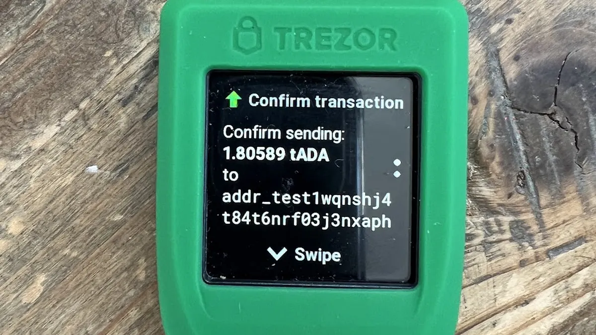 Trezor Model T hardware wallet